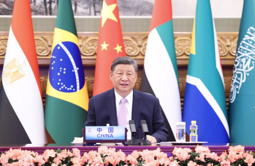 习近平出席金砖国家领导人线上峰会并发表重要讲话
